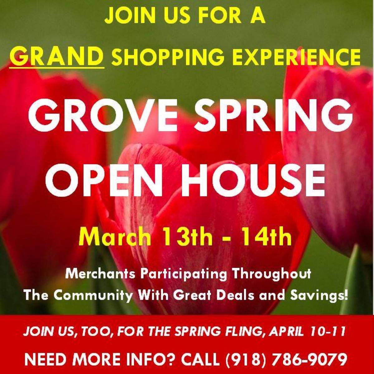 oklahoma, grove, grand lake, open house, downtown