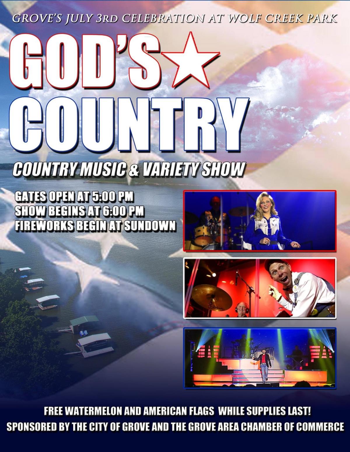oklahoma, grove, fireworks, entertainment, july 3