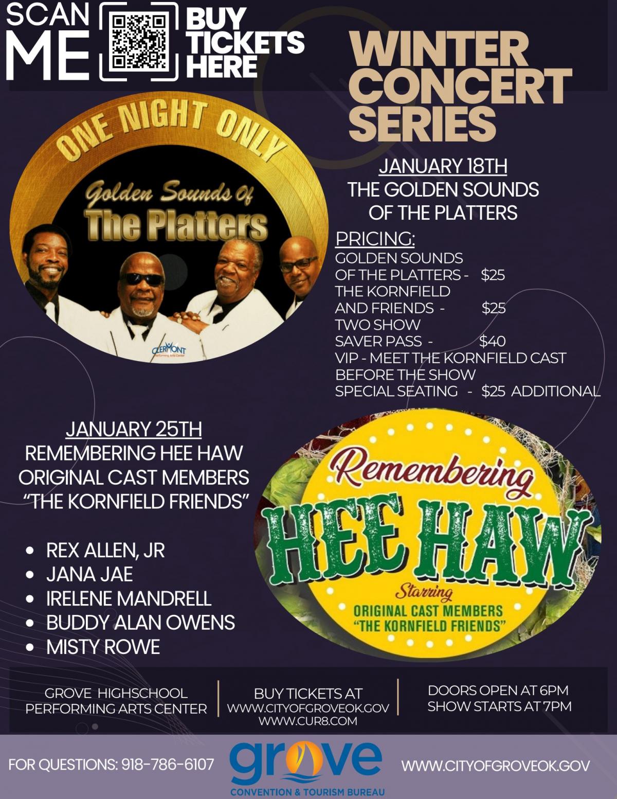 oklahoma, grove, winter concert series