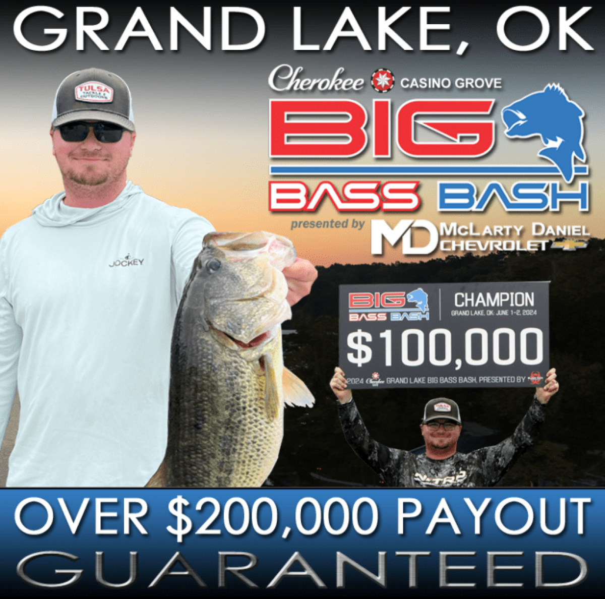 2025 Big Bass Bash oklahoma, grove, grand lake, wolf creek, bass fishing tournament, big bass bash