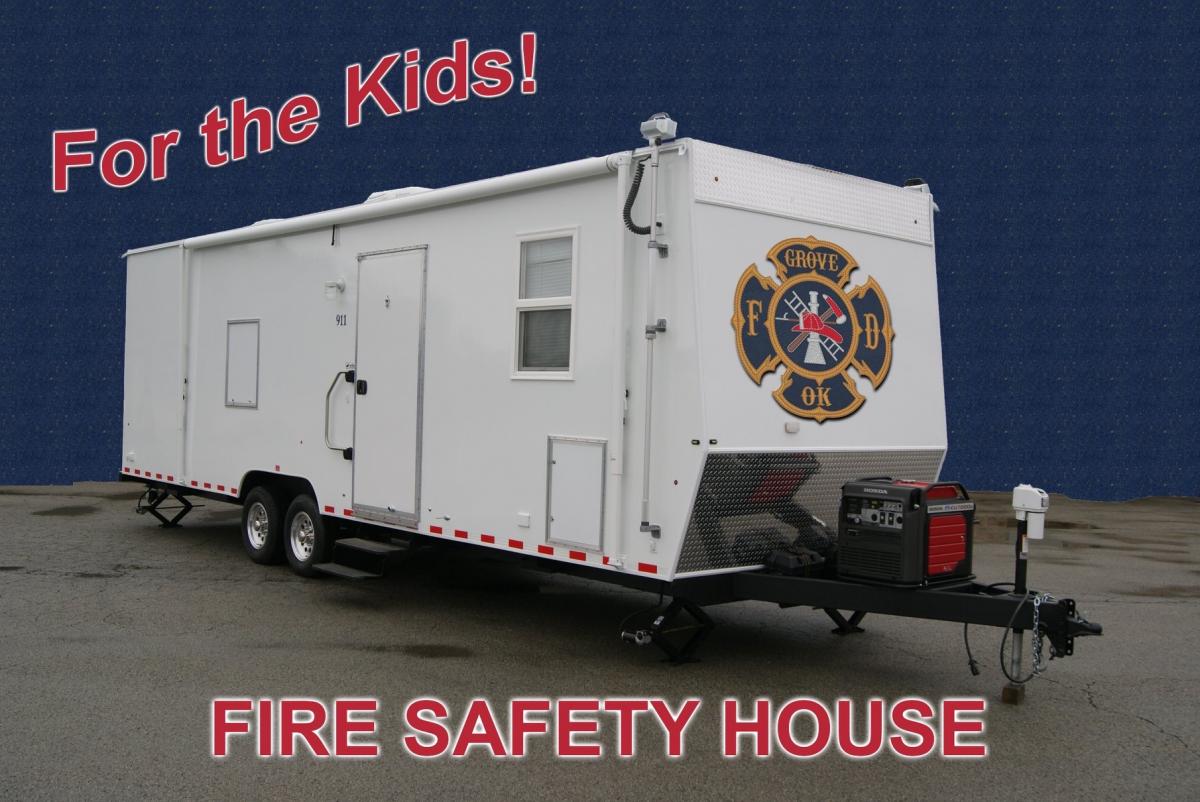 oklahoma, grove, grand lake, fire department calendars, safety trailer