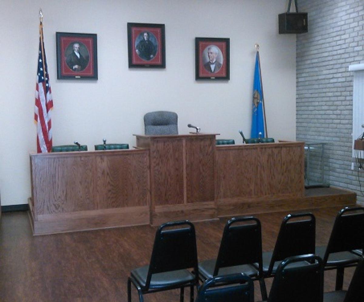 oklahoma, grove, grand lake, municipal court room