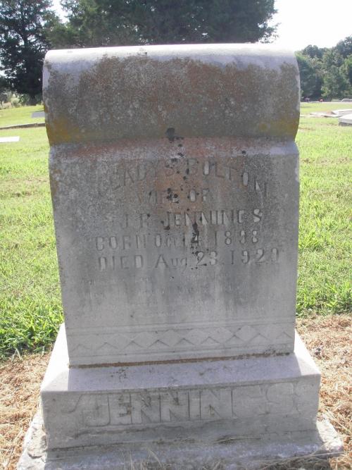 Jennings, Gladys (Bolton) City of Grove Oklahoma