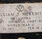OK, Grove, Olympus Cemetery, Military Headstone, Meredith, William T.