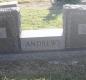 OK, Grove, Olympus Cemetery, Headstone, Andrews, Albert Sidney & Ida Orpha