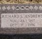 OK, Grove, Olympus Cemetery, Headstone, Andrews, Richard S.