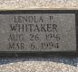 OK, Grove, Olympus Cemetery, Headstone, Whitaker, Lenola P.