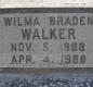 OK, Grove, Olympus Cemetery, Headstone, Walker, Wilma (Braden)