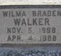OK, Grove, Olympus Cemetery, Headstone, Walker, Wilma (Braden)