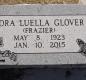 OK, Grove, Olympus Cemetery, Headstone, Glover, Cora Luella (Frazier)