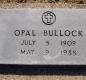 OK, Grove, Olympus Cemetery, Headstone, Bullock, Opal