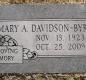 OK, Grove, Olympus Cemetery, Headstone, Davidson-Byrd, Mary A.