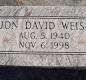 OK, Grove, Olympus Cemetery, Headstone, Weiss, Jon David
