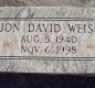 OK, Grove, Olympus Cemetery, Headstone, Weiss, Jon David