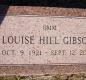OK, Grove, Olympus Cemetery, Headstone, Gibson, Louise (Hill)