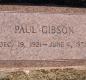 OK, Grove, Olympus Cemetery, Headstone, Gibson, Paul