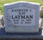 OK, Grove, Olympus Cemetery, Headstone, Layman, Kathleen L. 