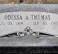 OK, Grove, Olympus Cemetery, Headstone, Thomas, Odessa A.