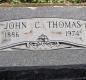 OK, Grove, Olympus Cemetery, Headstone, Thomas, John C.
