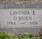 OK, Grove, Olympus Cemetery, Headstone, O'Brien, Lavonia E.