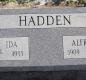 OK, Grove, Olympus Cemetery, Headstone, Hadden, Alfred Lee & Ruth Ida