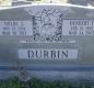 OK, Grove, Olympus Cemetery, Headstone, Durbin, Herbert F. & Nolda J.