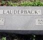 OK, Grove, Olympus Cemetery, Headstone, Lauderback, Hansel W. & Virginia A.
