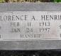 OK, Grove, Olympus Cemetery, Headstone, Henrie, Florence A. (Manship)