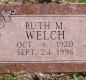 OK, Grove, Olympus Cemetery, Headstone, Welch, Ruth M.