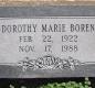 OK, Grove, Olympus Cemetery, Headstone, Boren, Dorothy Marie