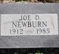 OK, Grove, Olympus Cemetery, Headstone, Newburn, Joe D.