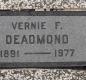 OK, Grove, Olympus Cemetery, Headstone, Deadmond, Vernie F.