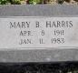 OK, Grove, Olympus Cemetery, Headstone, Harris, Mary B.