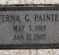 OK, Grove, Olympus Cemetery, Headstone, Painter, Verna G.