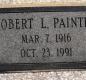 OK, Grove, Olympus Cemetery, Headstone, Painter, Robert L.