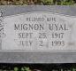 OK, Grove, Olympus Cemetery, Headstone, Uyal, Mignon