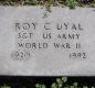 OK, Grove, Olympus Cemetery, Military Headstone, Uyal, Roy C.