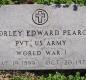 OK, Grove, Olympus Cemetery, Military Headstone, Pearce, Worley Edward