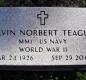 OK, Grove, Olympus Cemetery, Military Headstone, Teague, Alvin Norbert