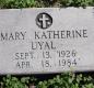 OK, Grove, Olympus Cemetery, Headstone, Uyal, Mary Katherine