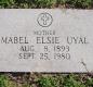 OK, Grove, Olympus Cemetery, Headstone, Uyal, Mabel Elsie