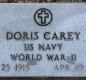 OK, Grove, Buzzard Cemetery, Carey, Doris Military Headstone