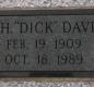 OK, Grove, Buzzard Cemetery, Davis, R. H. "Dick" Headstone