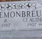 OK, Grove, Buzzard Cemetery, Demonbreun, Helen B. & Claude E. "Ted" Headstone