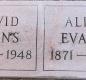 OK, Grove, Buzzard Cemetery, Evans, David & Allie Headstone