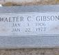OK, Grove, Buzzard Cemetery, Gibson, Walter C. Headstone