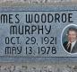 OK, Grove, Buzzard Cemetery, Murphy, James Woodroe Headstone