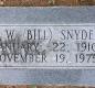 OK, Grove, Buzzard Cemetery, Snyder, H. W. "Bill" Headstone