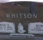 OK, Grove, Buzzard Cemetery, Whitson, George Simeon & Ruby Jean Headstone