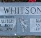 OK, Grove, Buzzard Cemetery, Whitson, John Raliegh & Mary Isna Headstone